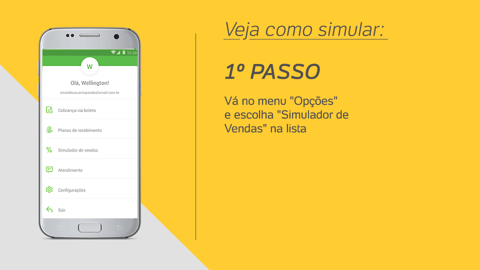 Simular taxas da Moderninha PagSeguro